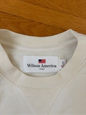 Wilson Cream Crewneck Sweater